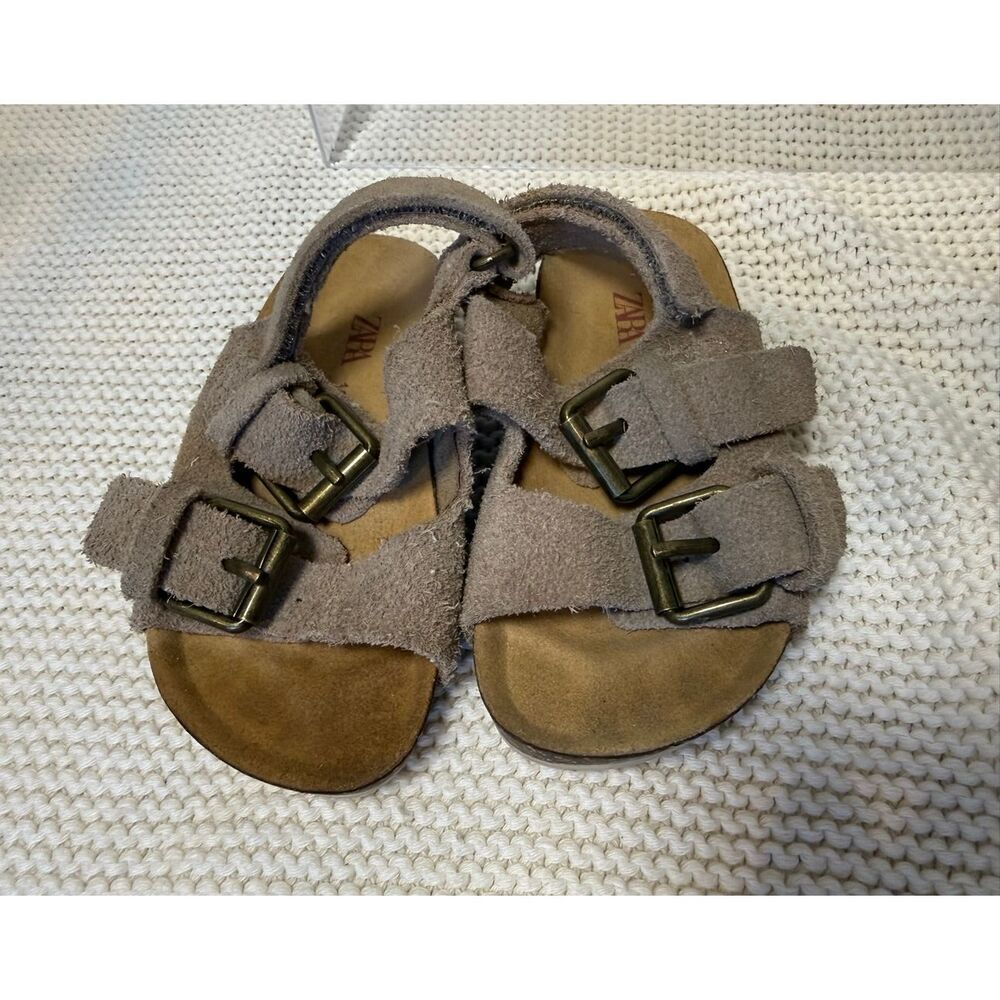ZARA Baby - Leather Strap Sandles - EU 18 / Toddler 2C US